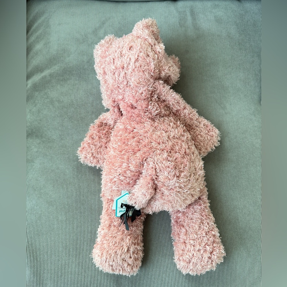 NWT *Very Rare* Vintage Jellycat London Medium Pink Junglie Elephant RETIRED - Picture 4 of 12